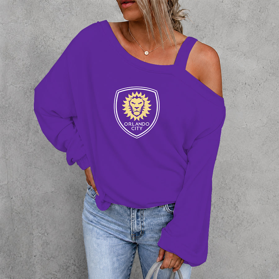 [FAN EXCLUSIVE] NEW CUSTOMIZED MLS11 OCS ORLANDO CITY SC DROP SHOULDER SWEATSHIRT