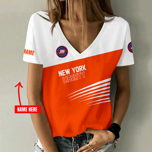 [FAN FAVORITE] NEW CUSTOMIZED WNBA11 PNM PHOENIX MERCURY V-NECK FEMALE SHIRT