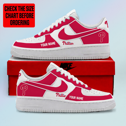 [FLASH SALE] NEW CUSTOMIZED MLB11 PPS PHILADELPHIA PHILLIES AF1 SHOES