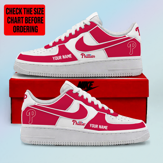[FLASH SALE] NEW CUSTOMIZED MLB11 PPS PHILADELPHIA PHILLIES AF1 SHOES