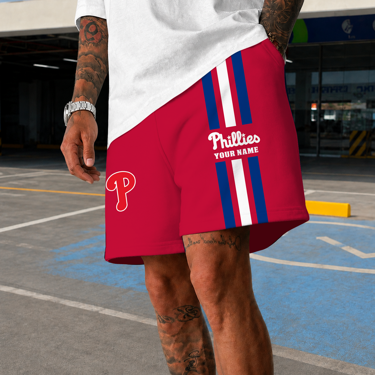 [FLASH SALE] NEW PREMIUM MLB11 PPS PHILADELPHIA PHILLIES SHORT PANTS