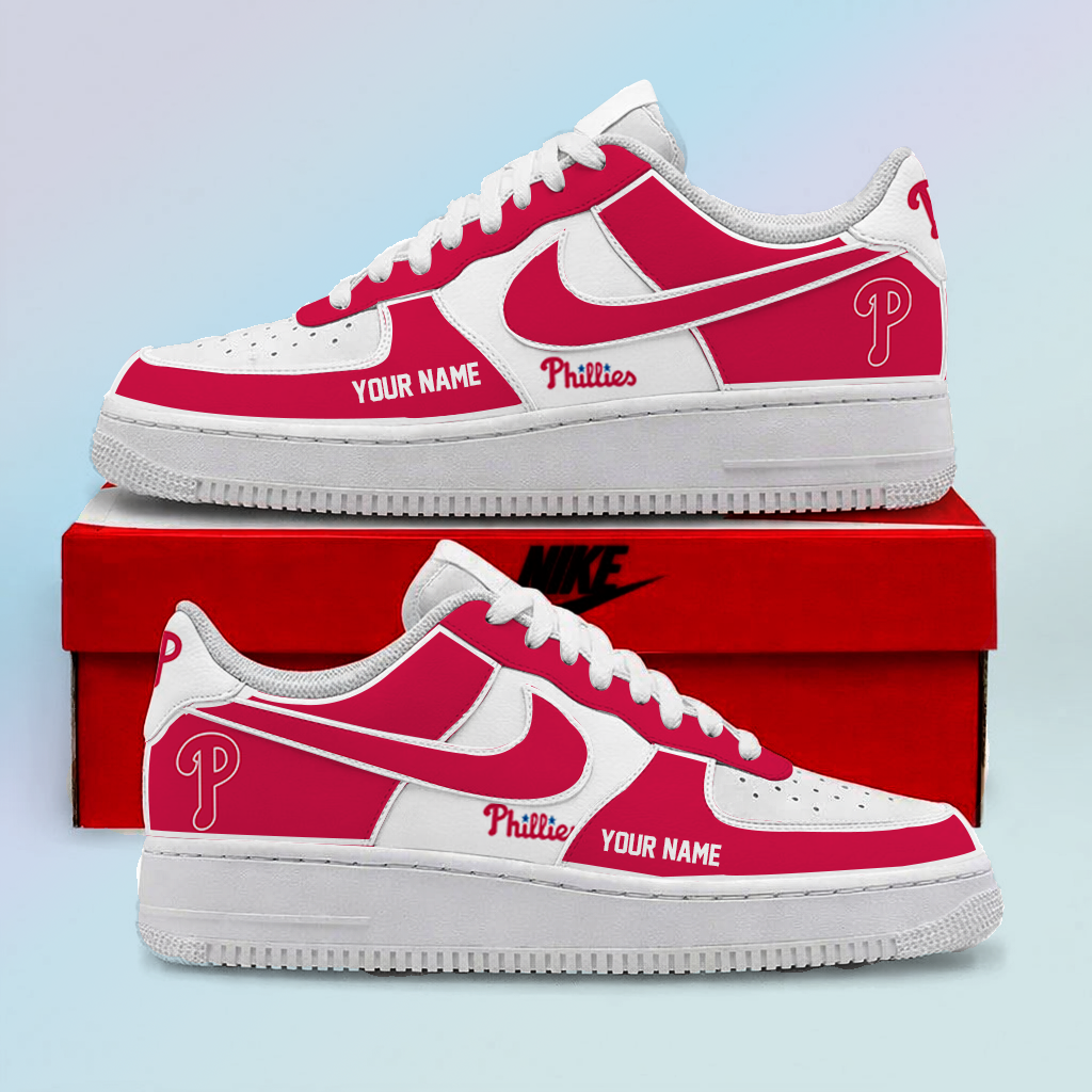 [FLASH SALE] NEW CUSTOMIZED MLB11 PPS PHILADELPHIA PHILLIES AF1 SHOES