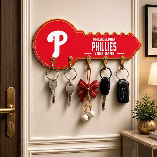 [FLASH SALE] NEW CUSTOMIZED MLB11 PPS PHILADELPHIA PHILLIES WALL KEY HOLDER FOR HOME