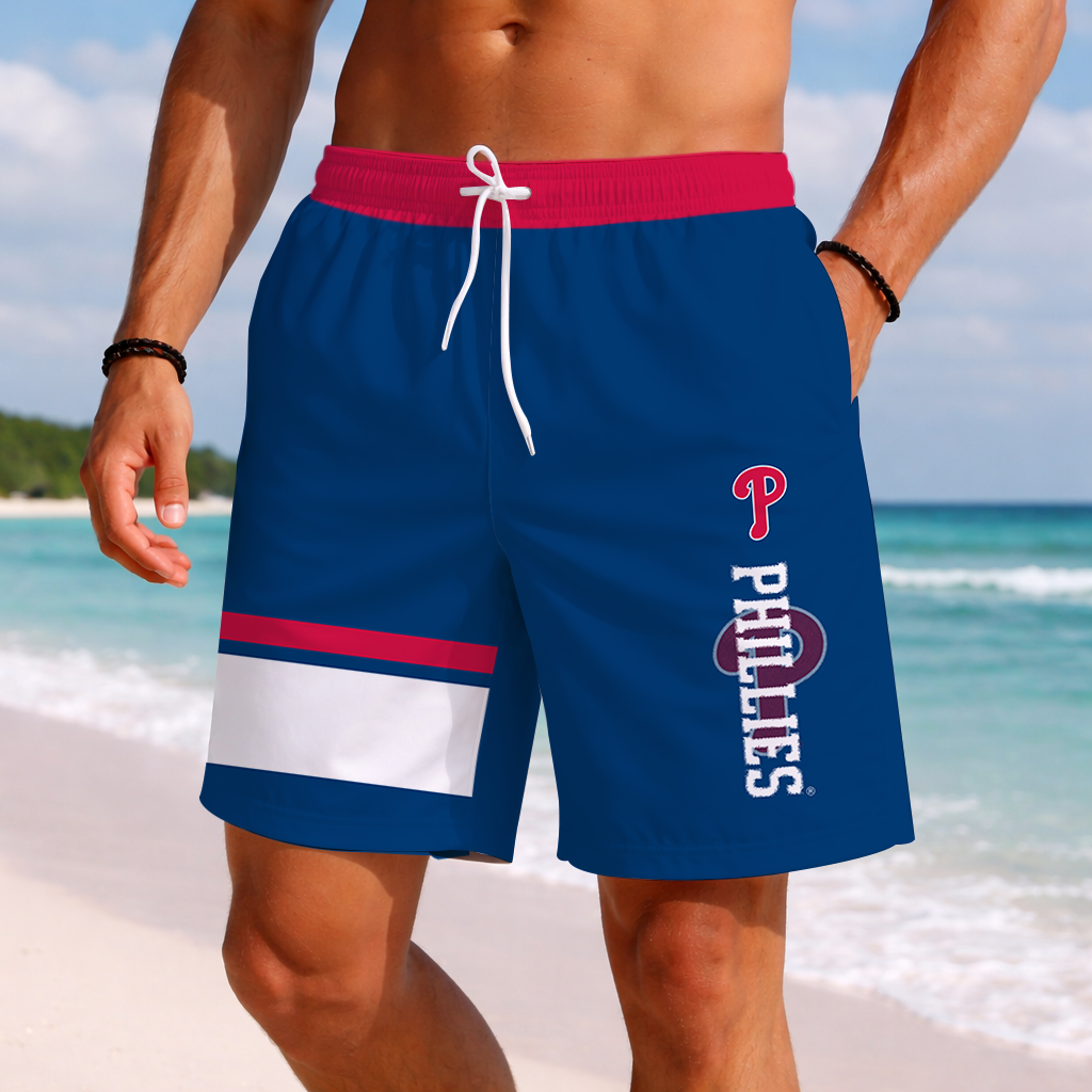 [FLASH SALE] NEW PREMIUM MLB11 PPS PHILADELPHIA PHILLIES BASEBALL SHORT PANTS