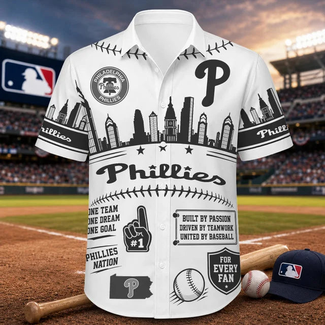 [FLASH SALE] NEW CUSTOMIZED MLB11 PPS PHILADELPHIA PHILLIES UNISEX HAWAIIAN SHIRT