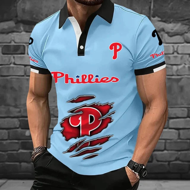 [FLASH SALE] NEW CUSTOMIZED MLB11 PPS PHILADELPHIA PHILLIES POLO SHIRT