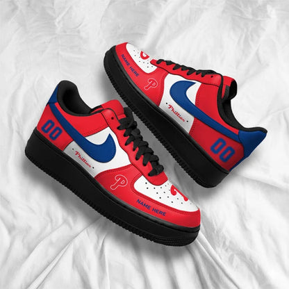 [FLASH SALE] NEW CUSTOMIZED MLB11 PPS PHILADELPHIA PHILLIES AF1 SHOES