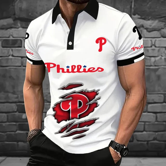 [FLASH SALE] NEW CUSTOMIZED MLB11 PPS PHILADELPHIA PHILLIES POLO SHIRT