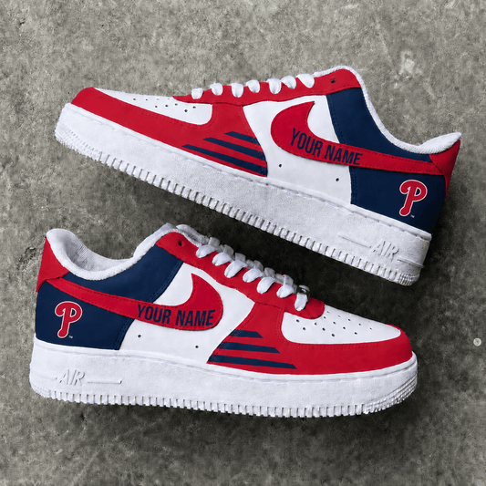[FLASH SALE] NEW CUSTOMIZED MLB11 PPS PHILADELPHIA PHILLIES AF1 SHOES