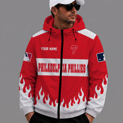 [FLASH SALE] NEW CUSTOMIZED MLB11 PPS PHILADELPHIA PHILLIES WINDBREAKER JACKET