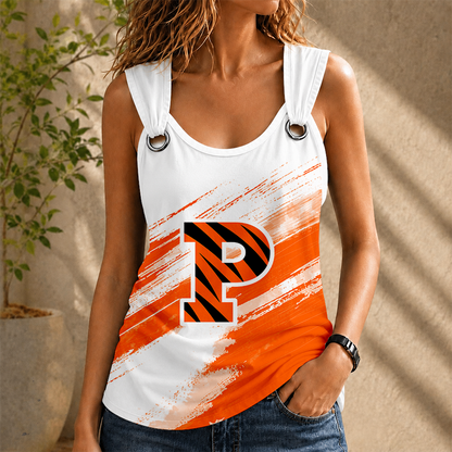 [FAN FAVORITE] NEW CUSTOMIZED NCAA CFH11 MRT PRINCETON TIGERS O-RING SHOULDER TANK TOP