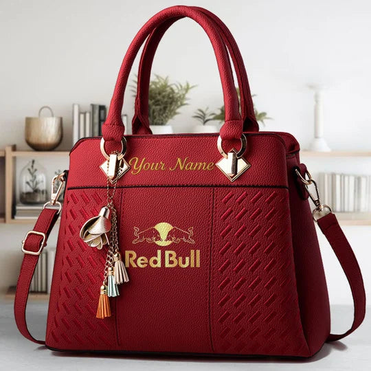 [FAN MUST-HAVE] NEW CUSTOMIZED F111 RBR RED BULL RACING MULTICOLOR HANDBAG
