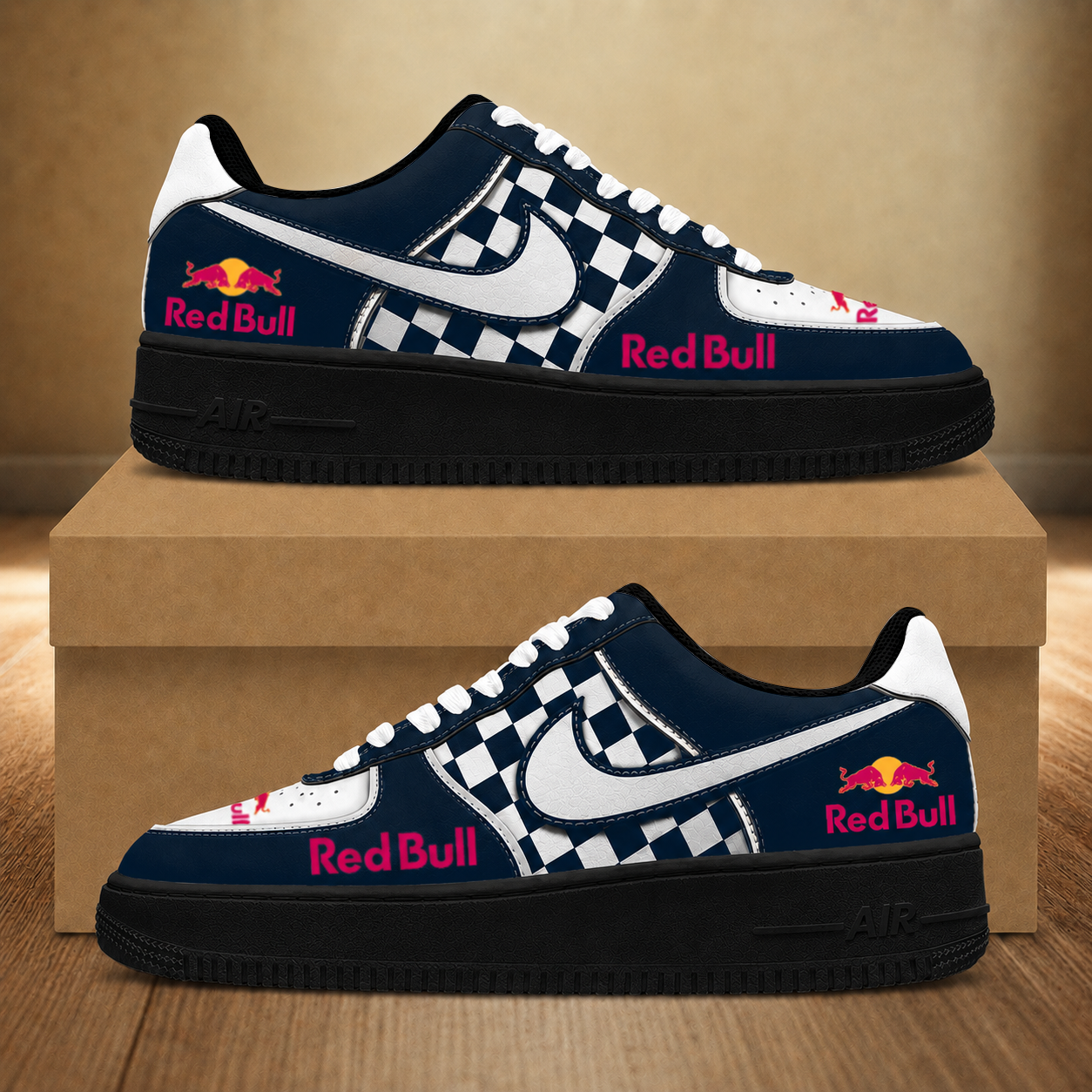 [FAN MUST-HAVE] NEW CUSTOMIZED F111 RBR RED BULL AF1 SNEAKERS