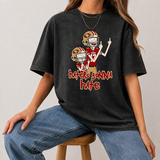 [SPECIAL OFFER] NEW CUSTOMIZED NFL11 SF49 SAN FRANCISCO 49ERS FUNNY MULTICOLOR WASHED TEE