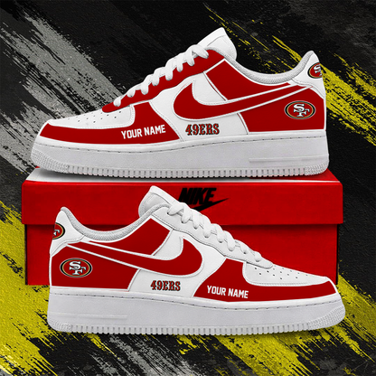 [SPECIAL OFFER] NEW CUSTOMIZED NFL11 SF49 SAN FRANCISCO 49ERS AF1 SHOES