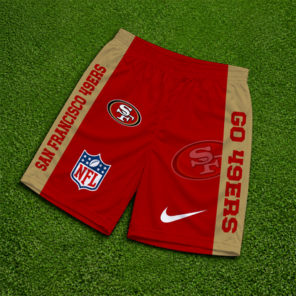 [SPECIAL OFFER] NEW CUSTOMIZED NFL11 SF49 SAN FRANCISCO 49ERS SHORT PANTS
