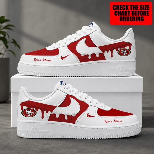 [SPECIAL OFFER] NEW CUSTOMIZED NFL11 SF49 SAN FRANCISCO 49ERS AF1 SHOES