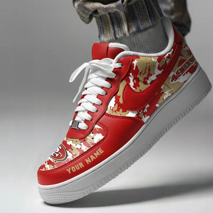 [SPECIAL OFFER] NEW CUSTOMIZED NFL11 SF49 SAN FRANCISCO 49ERS AF1 SNEAKERS