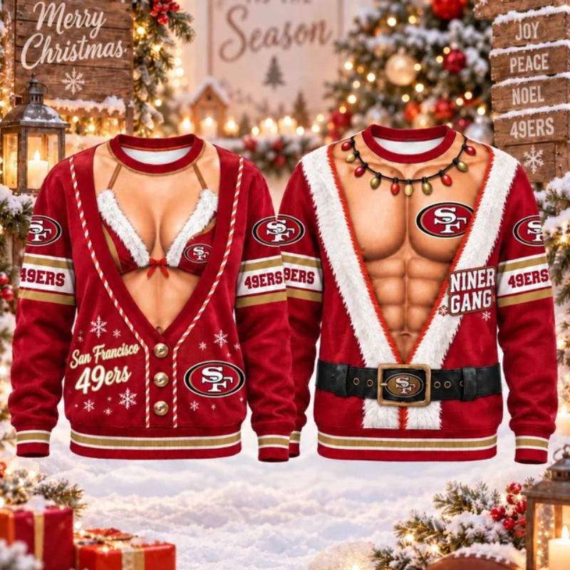 [SPECIAL OFFER] NEW CUSTOMIZED NFL11 SF49 SAN FRANCISCO 49ERS CHRISTMAS UNISEX SWEATSHIRT