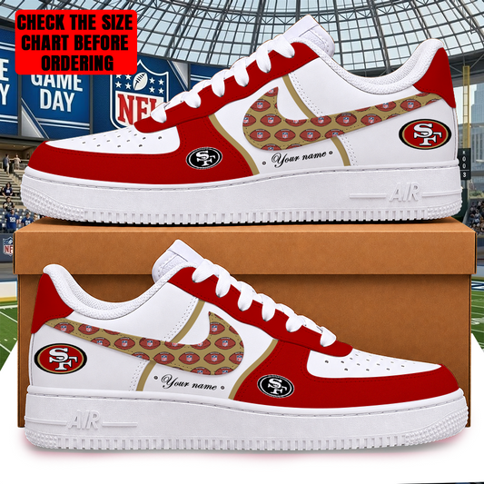 [SPECIAL OFFER] NEW CUSTOMIZED NFL11 SF49 SAN FRANCISCO 49ERS AF1 SHOES