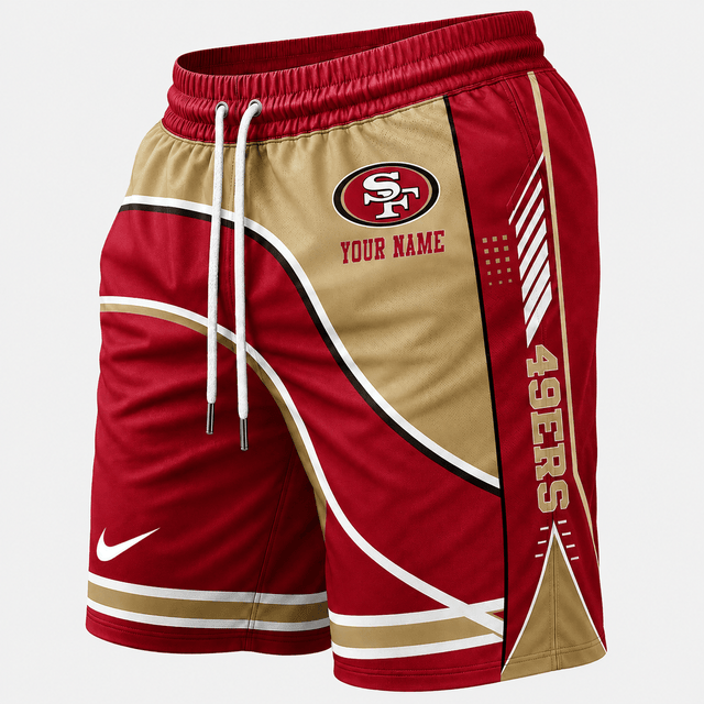 [SPECIAL OFFER] NEW CUSTOMIZED NFL11 SF49 SAN FRANCISCO 49ERS SHORT PANTS