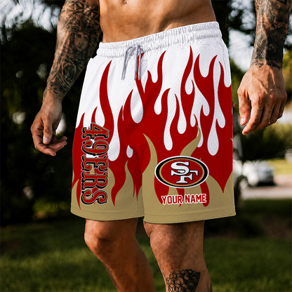 [SPECIAL OFFER] NEW CUSTOMIZED NFL11 SF49 SAN FRANCISCO 49ERS SHORT PANTS
