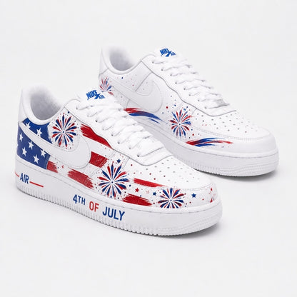 [HOT DEAL] NEW CUSTOMIZED PATRIOTIC AMERICAN FLAG AIR FORCE 1 SHOES