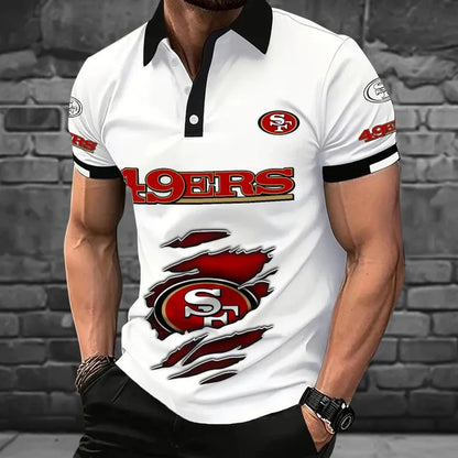 [SPECIAL OFFER] NEW CUSTOMIZED NFL11 SF49 SAN FRANCISCO 49ERS POLO SHIRT