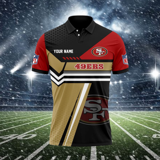 [SPECIAL OFFER] NEW CUSTOMIZED NFL11 SF49 SAN FRANCISCO 49ERS POLO SHIRT