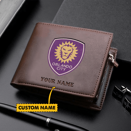 POPULAR NOW - NEW CUSTOMIZED MLS11 OCS ORLD CITY SC LEATHER WALLET