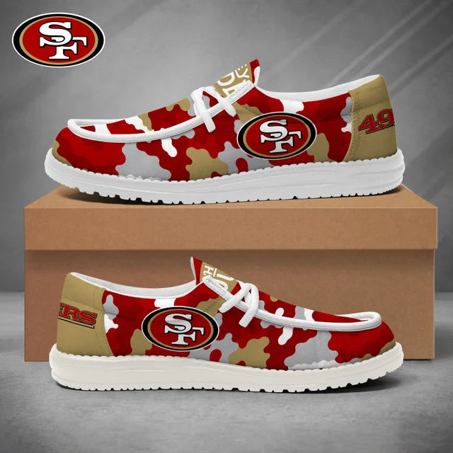 [SPECIAL OFFER] NEW CUSTOMIZED NFL11 SF49 SAN FRANCISCO 49ERS LOAFER SHOES