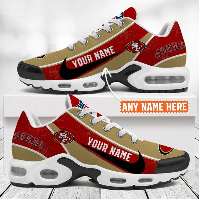 [SPECIAL OFFER] NEW CUSTOMIZED NFL11 SF49 SAN FRANCISCO 49ERS AIR MAX PLUS SNEAKERS