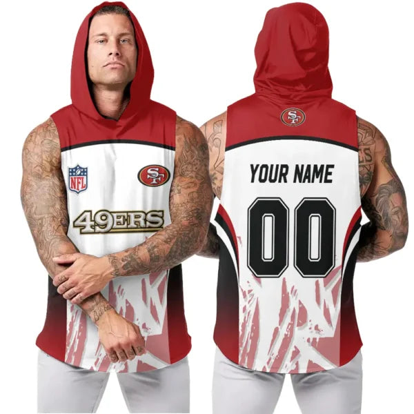 [SPECIAL OFFER] NEW CUSTOMIZED NFL11 SF49 SAN FRANCISCO 49ERS HOODED TANK TOP