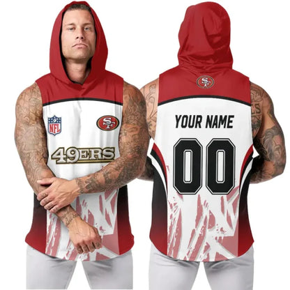 [SPECIAL OFFER] NEW CUSTOMIZED NFL11 SF49 SAN FRANCISCO 49ERS HOODED TANK TOP