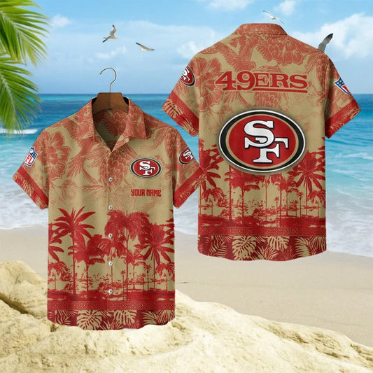 [SPECIAL OFFER] NEW CUSTOMIZED NFL11 SF49 SAN FRANCISCO 49ERS UNISEX HAWAIIAN SHIRT