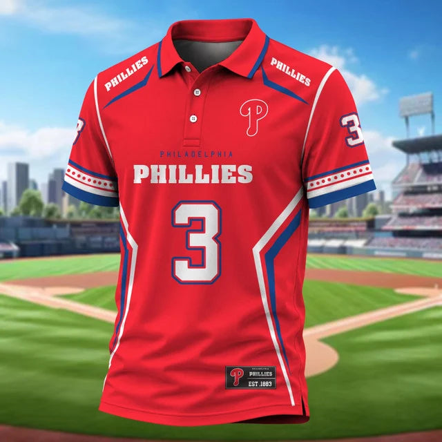 [FLASH SALE] NEW CUSTOMIZED MLB11 PPS PHILADELPHIA PHILLIES POLO SHIRT
