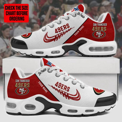 [SPECIAL OFFER] NEW CUSTOMIZED NFL11 SF49 SAN FRANCISCO 49ERS AIR MAX PLUS SNEAKERS