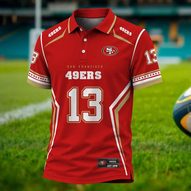 [SPECIAL OFFER] NEW CUSTOMIZED NFL11 SF49 SAN FRANCISCO 49ERS POLO SHIRT