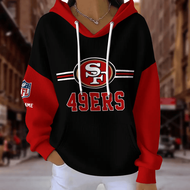[SPECIAL OFFER] NEW CUSTOMIZED NFL11 SF49 SAN FRANCISCO 49ERS RIBBED HOODIE & SWEATSHIRT