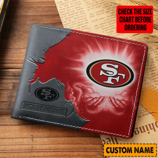 [SPECIAL OFFER] NEW CUSTOMIZED NFL11 SF49 SAN FRANCISCO 49ERS LEATHER WALLET