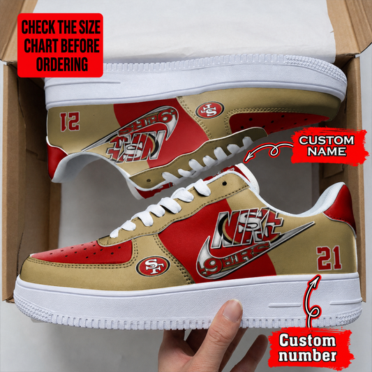 [SPECIAL OFFER] NEW CUSTOMIZED NFL11 SF49 SAN FRANCISCO 49ERS AF1 SHOES