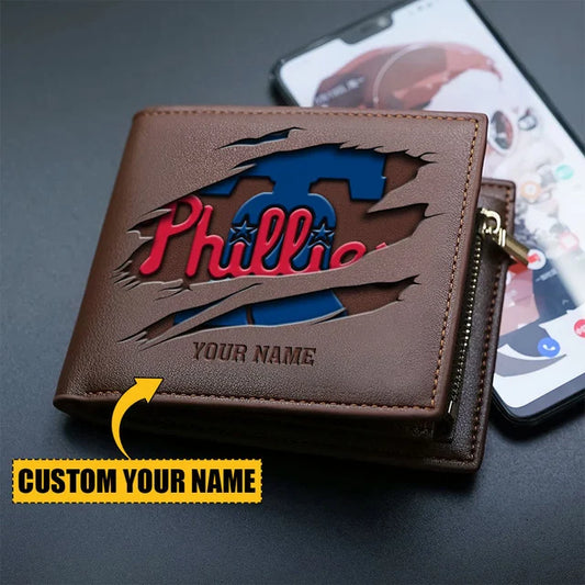 [FLASH SALE] NEW CUSTOMIZED MLB11 PPS PHILADELPHIA PHILLIES LEATHER WALLET