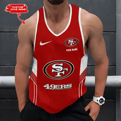 LIMITED EDITION - NEW CUSTOMIZED NFL11 SF49 SAN FRANCISCO 49ERS UNISEX TANK TOP