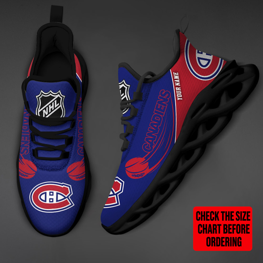 [SUPER SALE] NEW CUSTOMIZED NHL11 MCD MONTREAL CANADIENS CLUNKY SNEAKERS