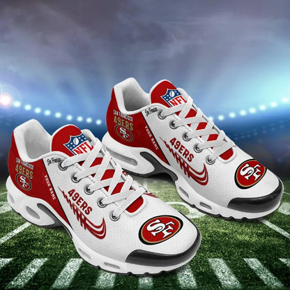 [SPECIAL OFFER] NEW CUSTOMIZED NFL11 SF49 SAN FRANCISCO 49ERS AIR MAX PLUS SNEAKERS