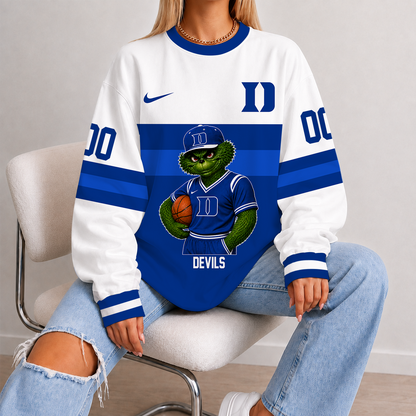 [FAN FAVORITE] NEW CUSTOMIZED NCAA MAM12 DLD DUKE BLUE DEVILS STRAPPY UNISEX SWEATSHIRT