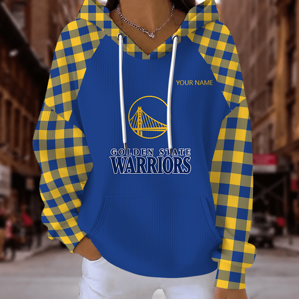 [HOT DEAL] NEW CUSTOMIZED NBA12 GSW GOLDEN STATE WARRIORS  RIBBED HOODIE & SWEATSHIRT