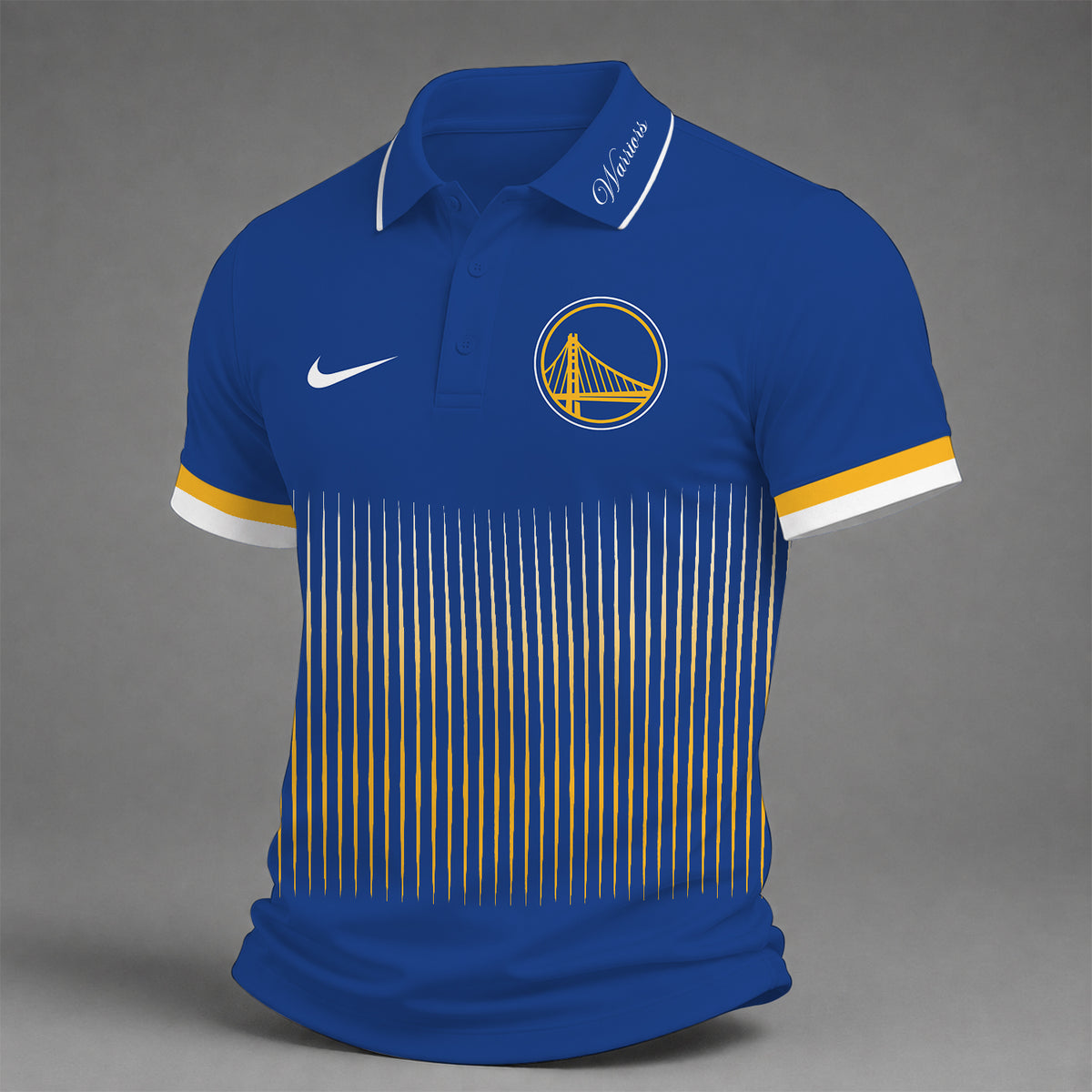 [HOT DEAL] NEW CUSTOMIZED NBA12 GSW GOLDEN STATE WARRIORS POLO SHIRT