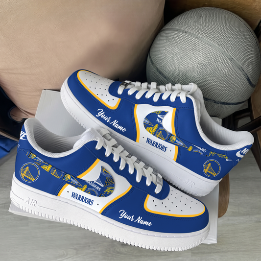 [HOT DEAL] NEW CUSTOMIZED NBA12 GSW GOLDEN STATE WARRIORS AF1 SHOES