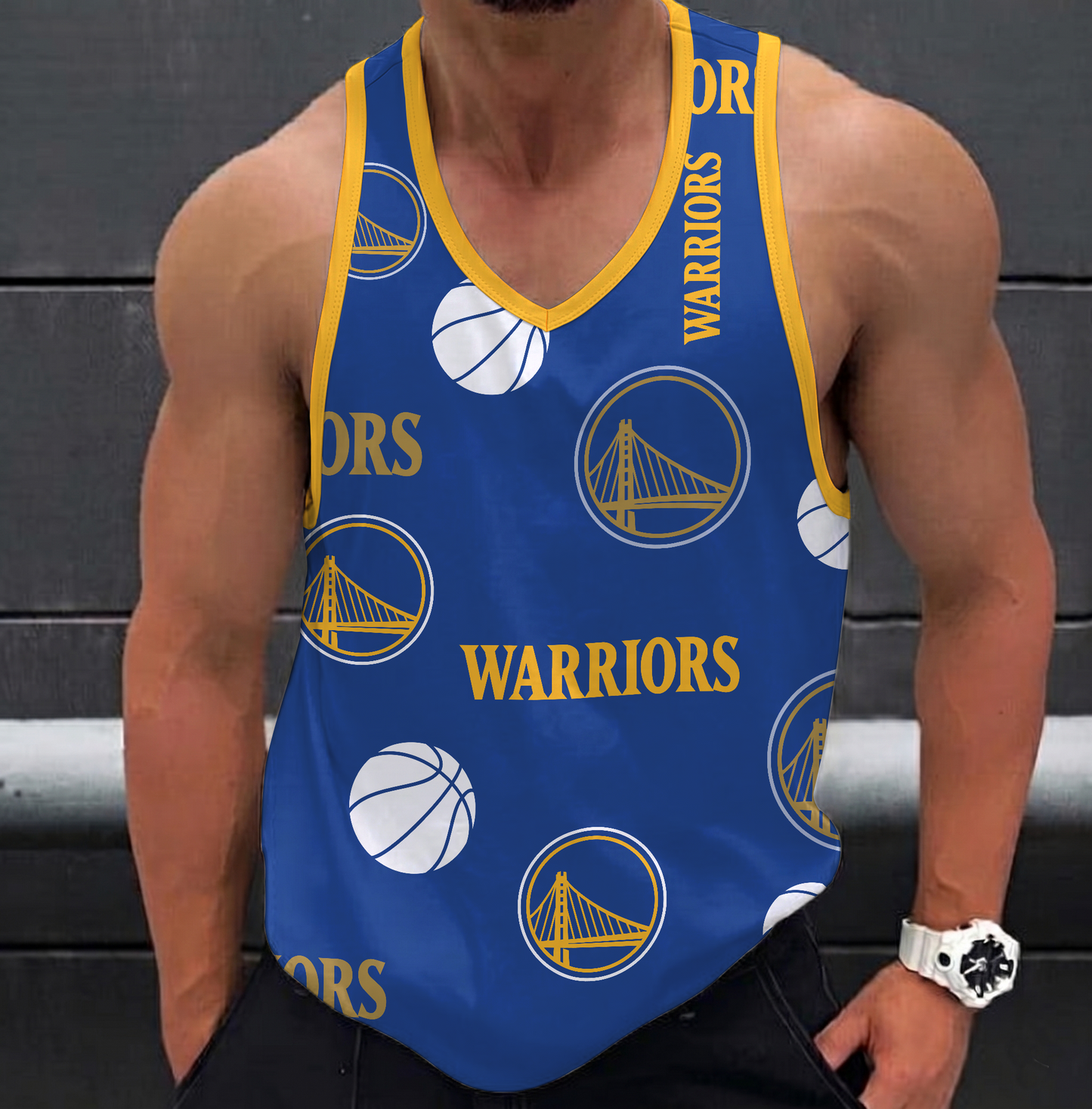 [HOT DEAL] NEW CUSTOMIZED NBA12 GSW GOLDEN STATE WARRIORS UNISEX TANK TOP